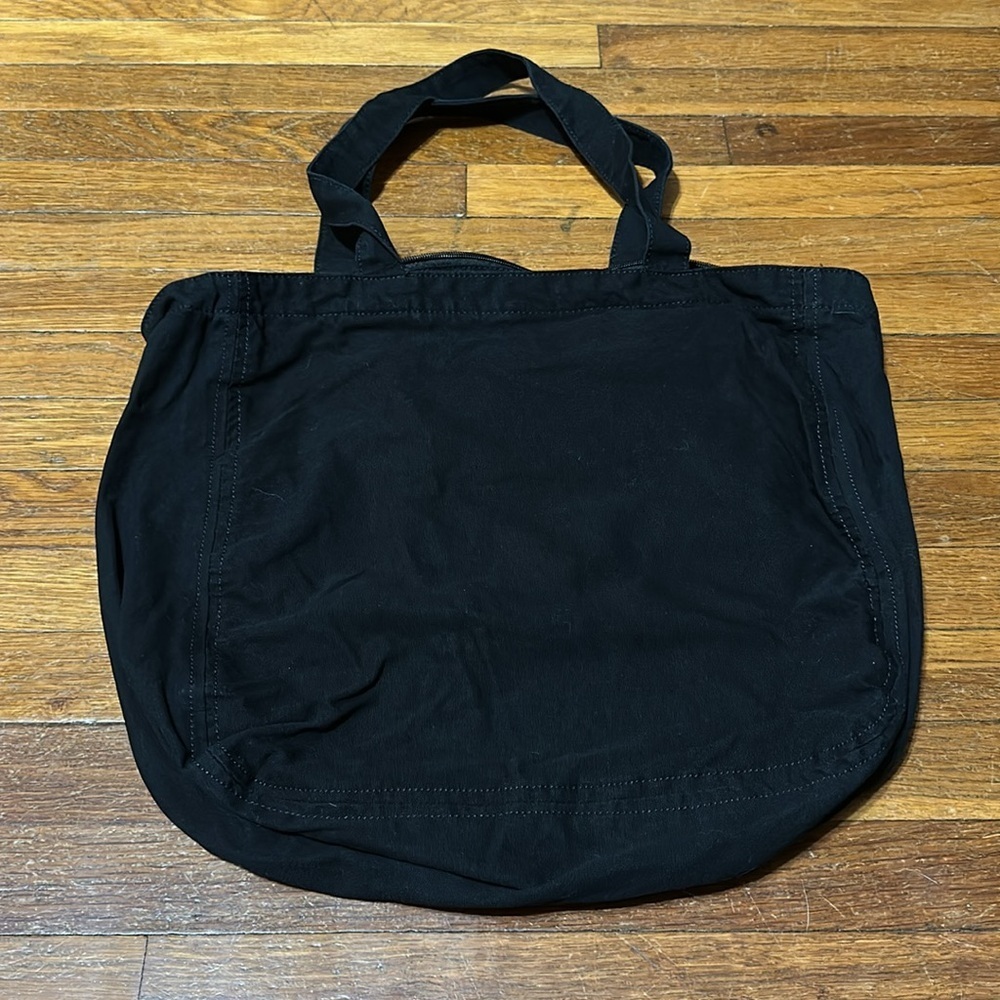 PINK Victoria's Secret Black Canvas Tote Bag - Picture 4 of 5